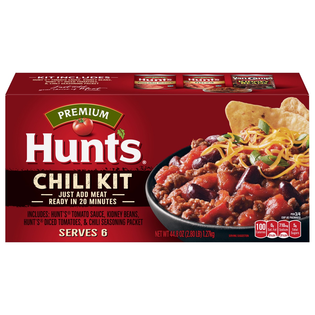 slide 1 of 5, Hunt's Premium Chili Kit 44.8 oz, 44.8 oz