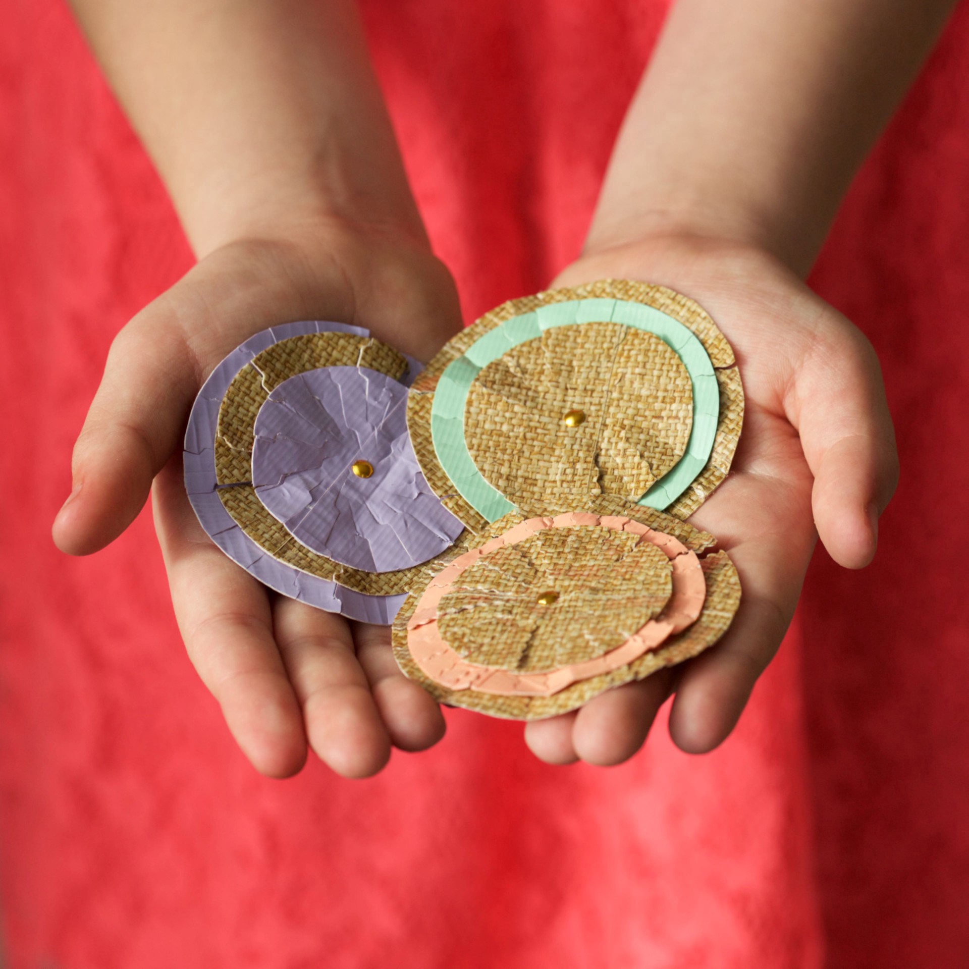 slide 5 of 6, Duck Brand Burlap Print Duct Tape, 1.88 in x 10 yd