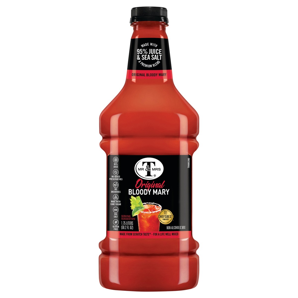 slide 1 of 7, Mr & Mrs T Original Bloody Mary Mix, 1.75 L bottle, 1.75 liter