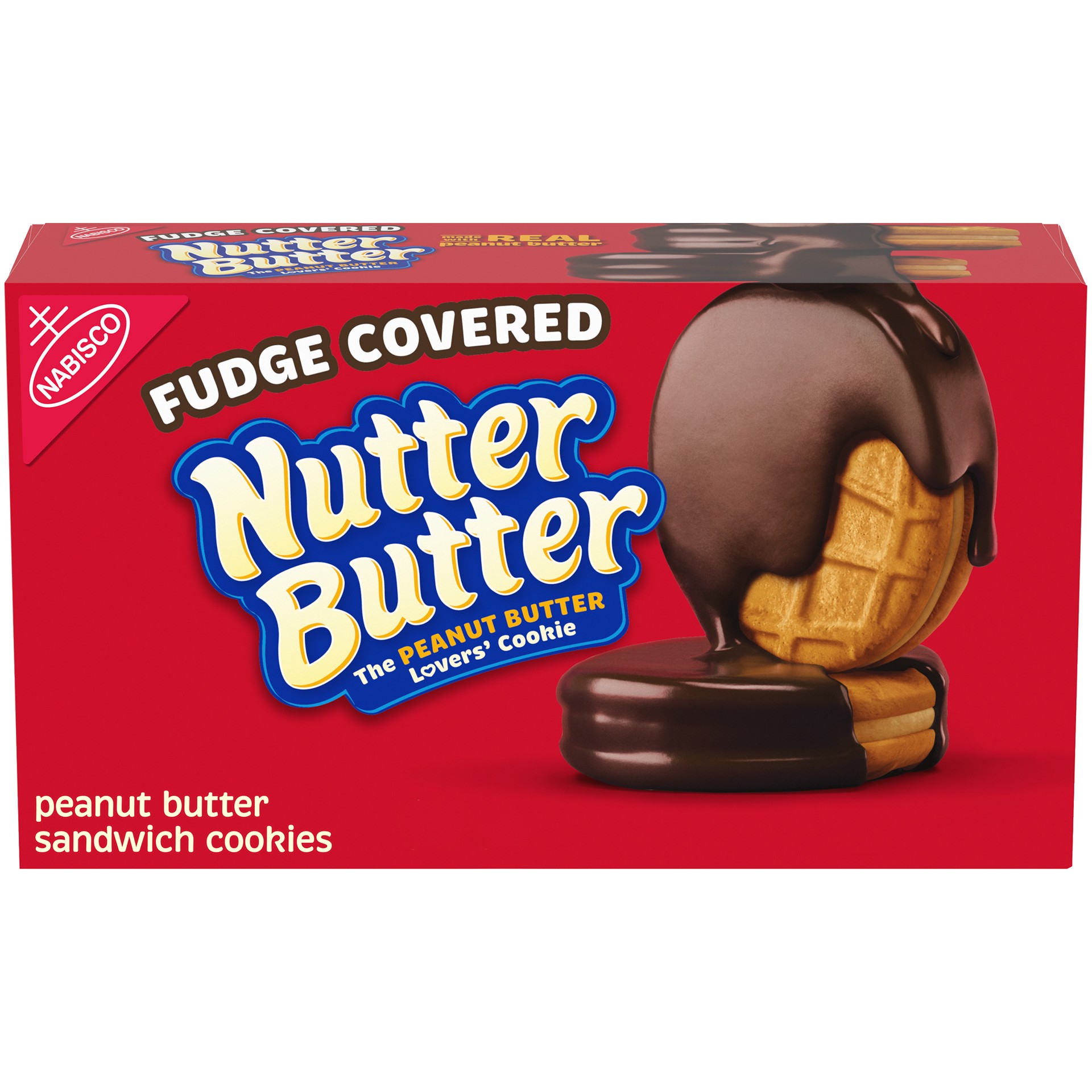 slide 1 of 9, Nutter Butter Fudge Covered Peanut Butter Sandwich Cookies, 7.9 oz, 7.9 oz