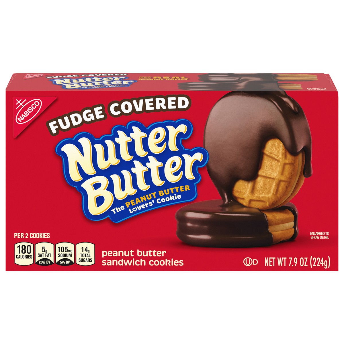 slide 1 of 9, Nutter Butter Fudge Dipped Peanut Butter Cookies - 7.9oz, 7.9 oz
