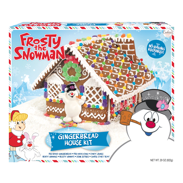 slide 1 of 1, Frosty the Snowman Gingerbread House Kit, 29 oz