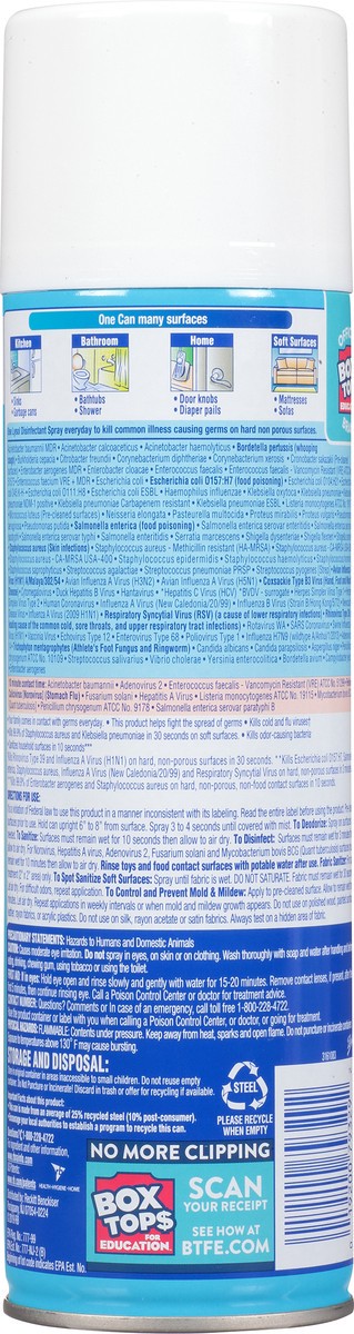 slide 2 of 9, Lysol Disinfectant Spray, Sanitizing and Antibacterial Spray, For Disinfecting and Deodorizing, Crisp Linen, 19 fl oz, 19 oz