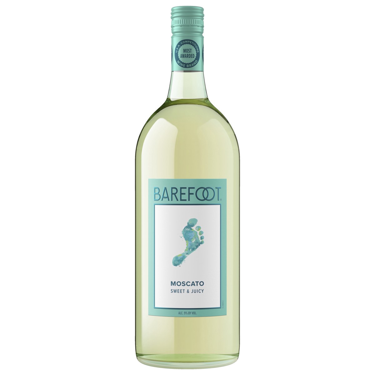 slide 1 of 5, Barefoot Cellars Moscato White Wine 1.5L Bottle, 1.5 liter