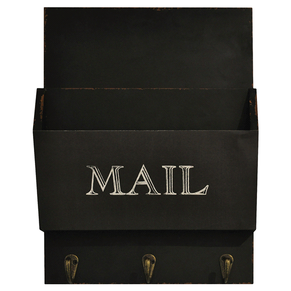 slide 1 of 1, Sheffield Home Mail Bin with Hooks, 1 ct