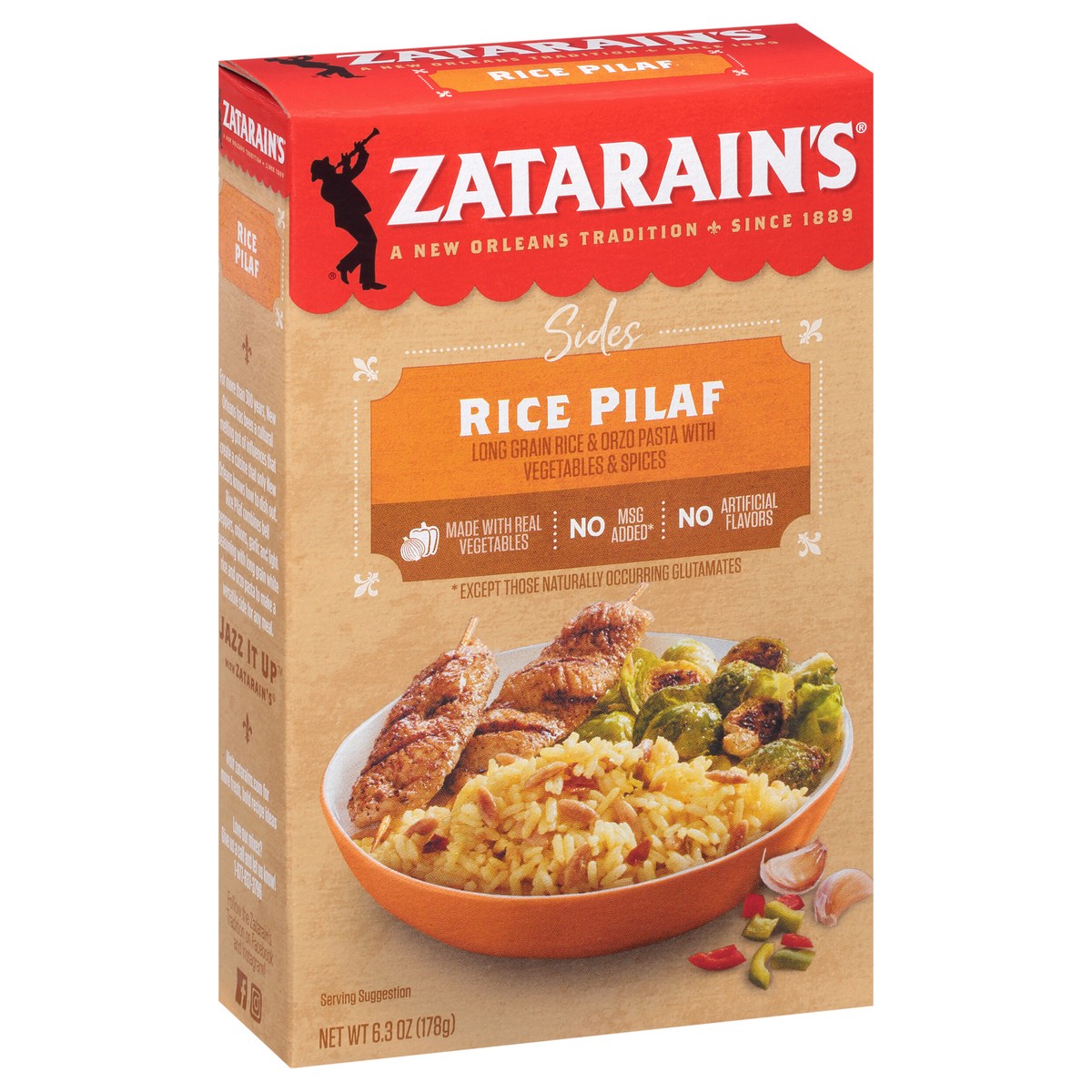 slide 7 of 9, Zatarain's Rice Pilaf, 6.3 oz