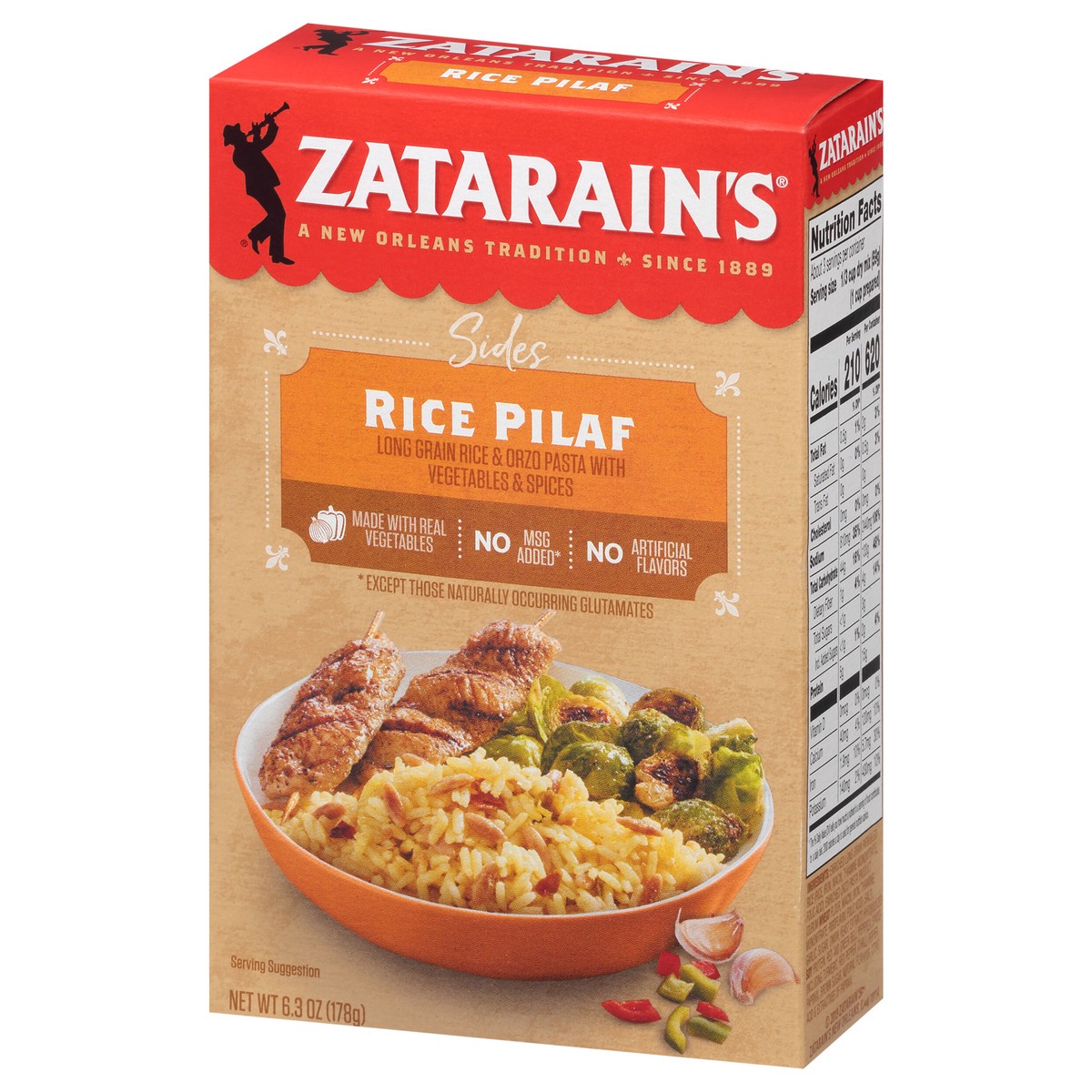 slide 9 of 9, Zatarain's Rice Pilaf, 6.3 oz