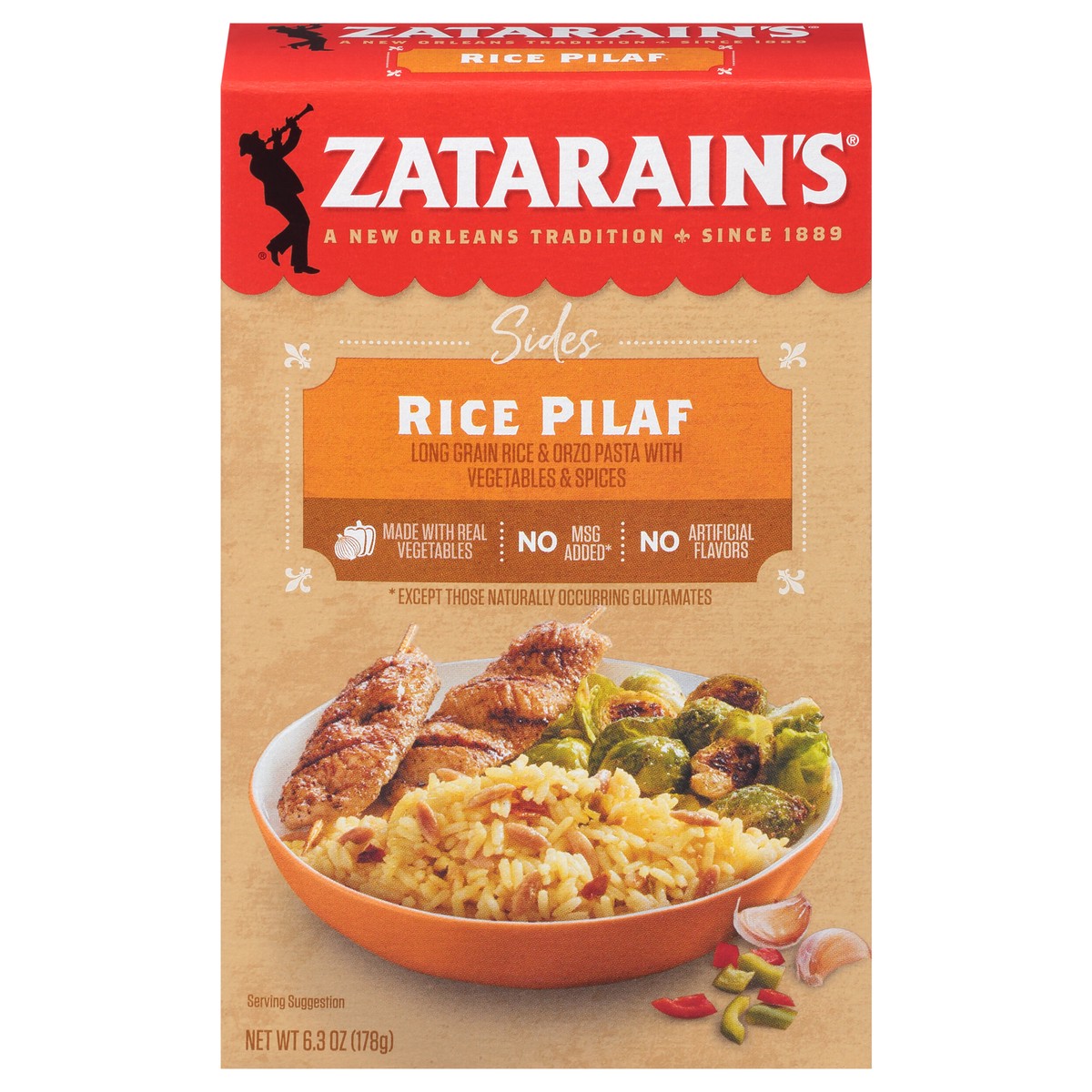 slide 1 of 9, Zatarain's Rice Pilaf, 6.3 oz