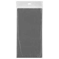 Creative Converting Celebrations Plastic Tablecover Shim Silver 54X108 in