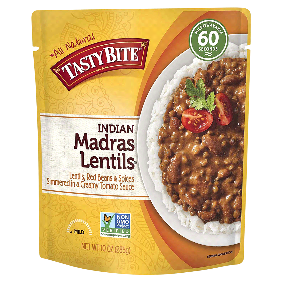 slide 1 of 2, Tasty Bite Organic Indian Mild Original Madras Lentils 10 oz, 10 oz