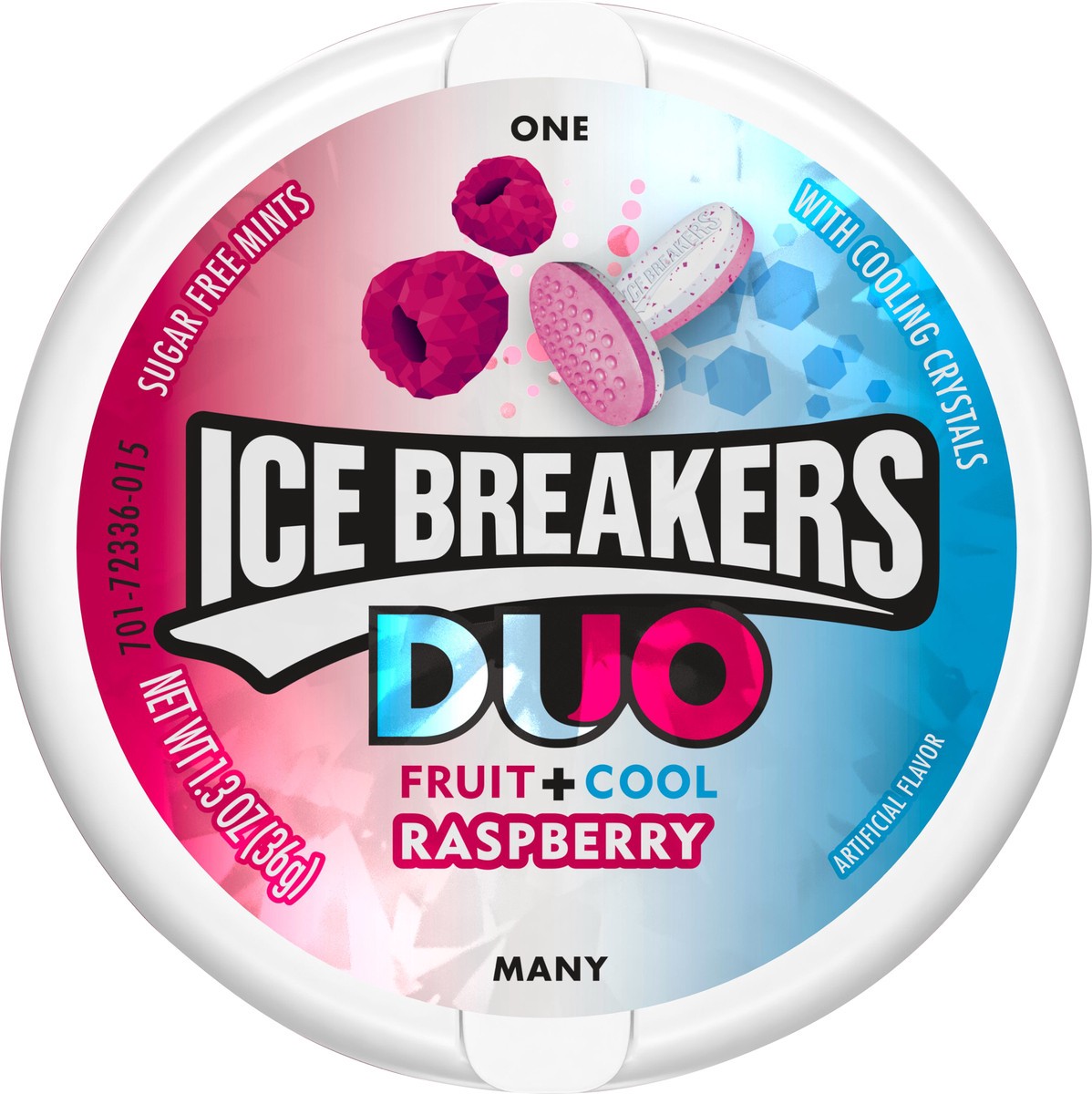 slide 1 of 1, Ice Breakers Mints, Sugar Free, Raspberry, 1.3 oz