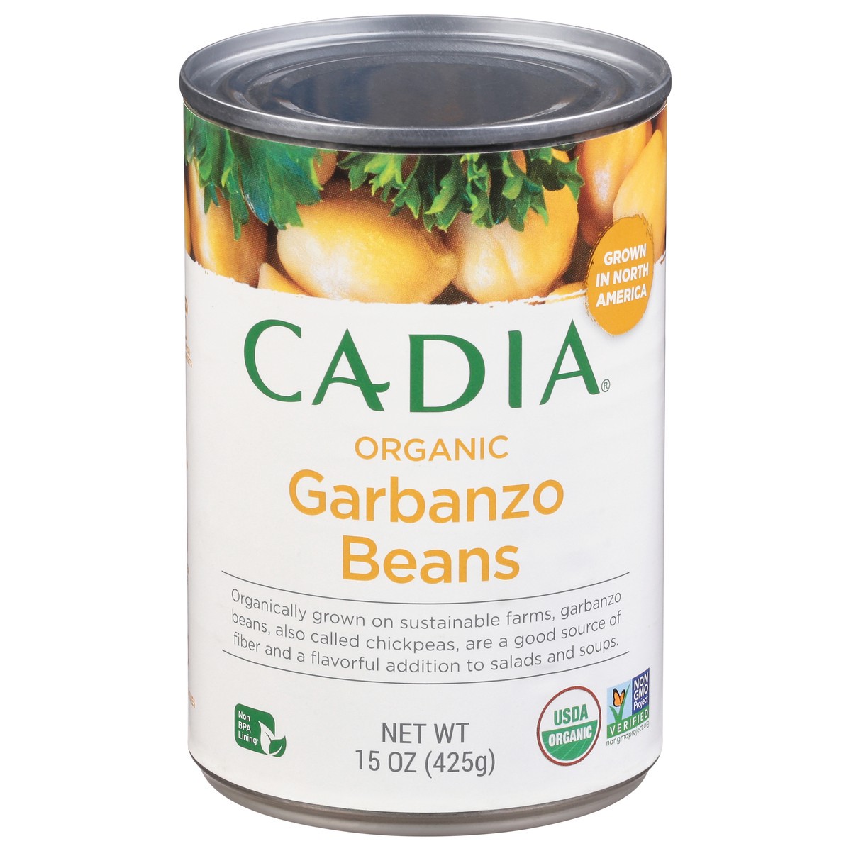 slide 1 of 12, Cadia Organic Garbanzo Beans 15 oz, 15 oz
