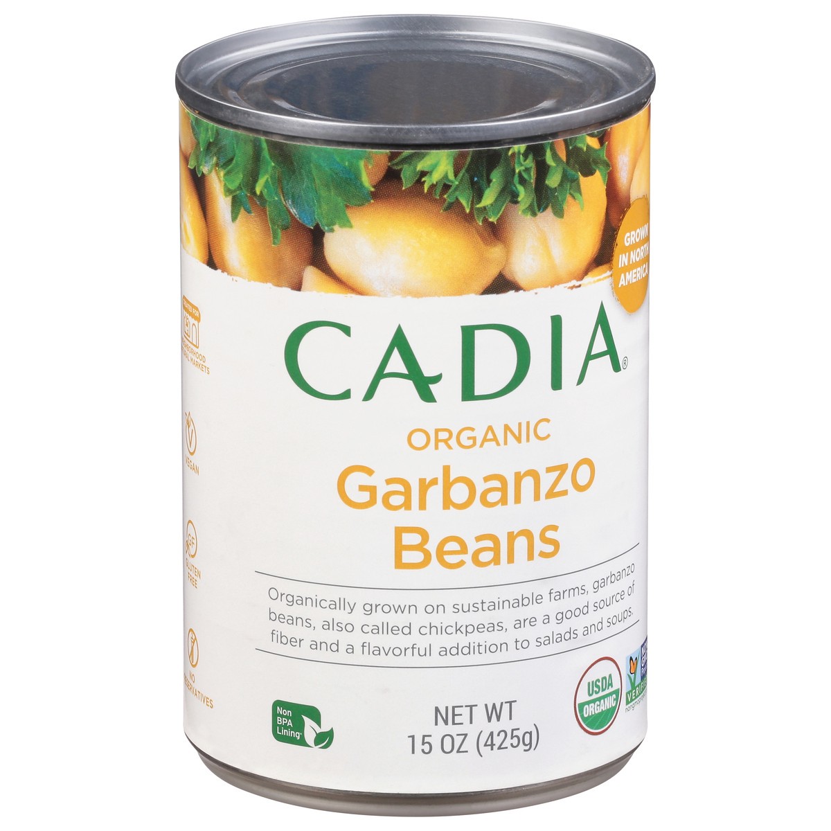 slide 8 of 12, Cadia Organic Garbanzo Beans 15 oz, 15 oz