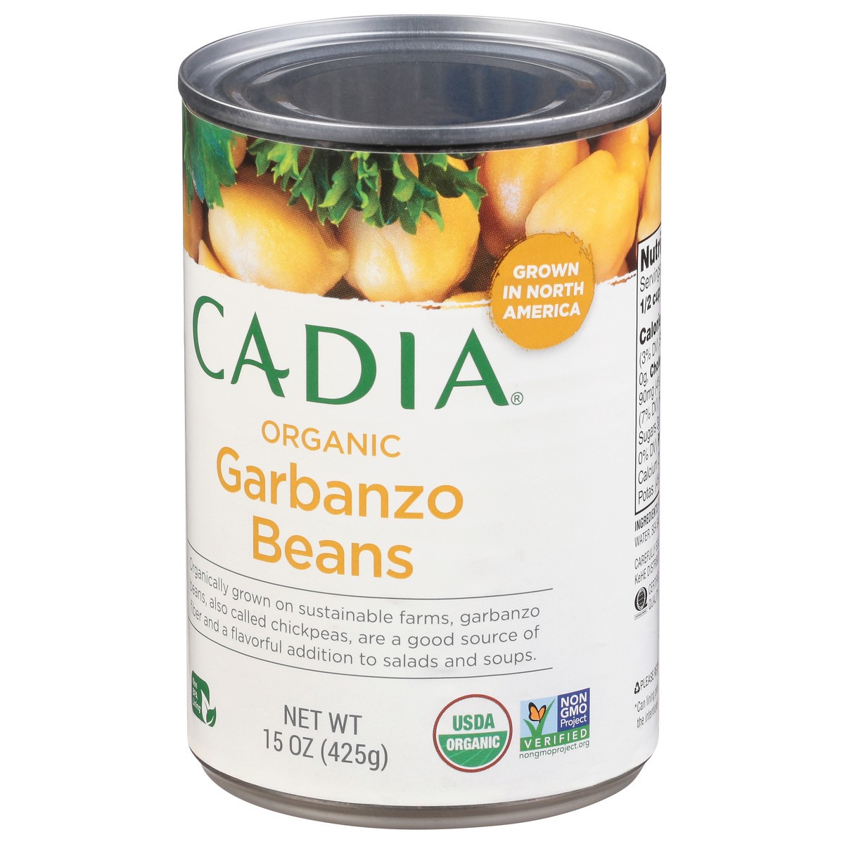 slide 9 of 12, Cadia Organic Garbanzo Beans 15 oz, 15 oz