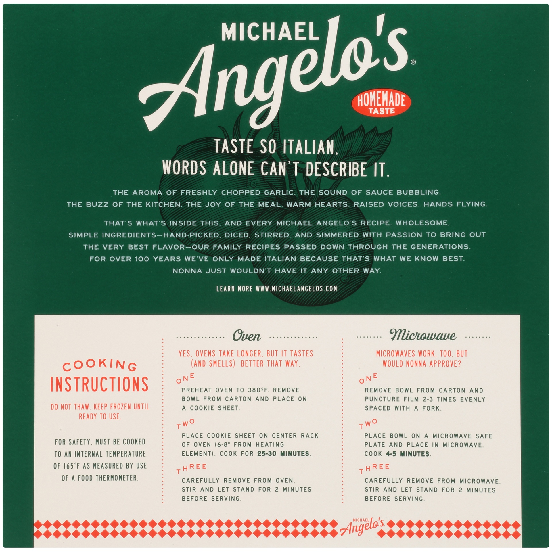 slide 6 of 8, Michael Angelo's Gourmet Bowls Tri Color Cheese Tortellini with Spinach, 9 oz