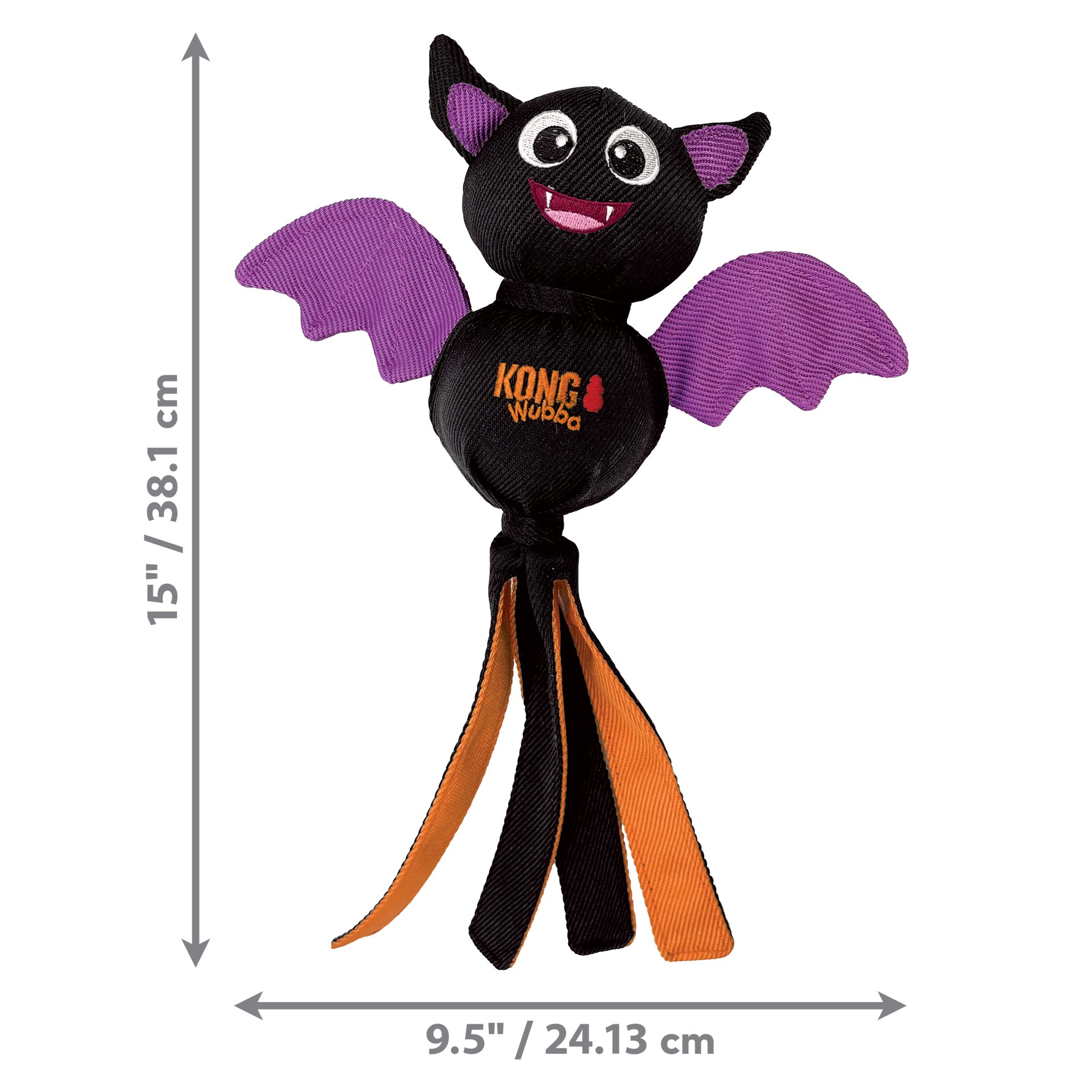 slide 3 of 3, KONG Halloween Wubba™ Ballistic Bat Lg, 1 ct