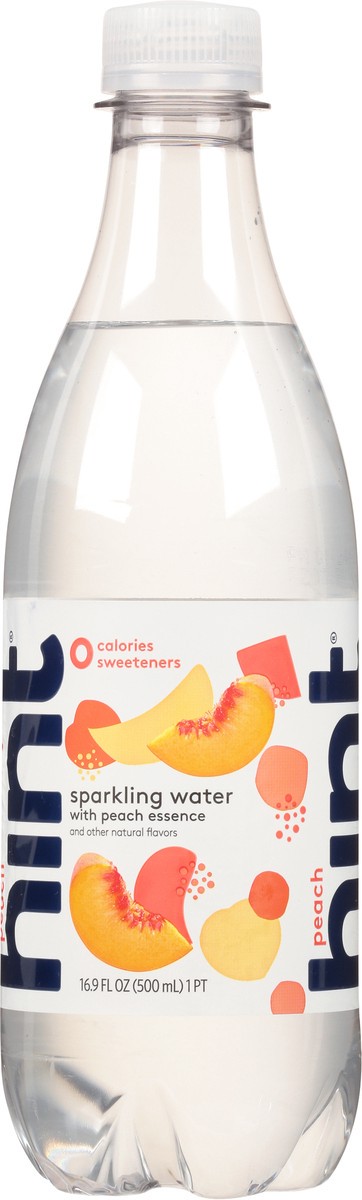 slide 2 of 11, Hint Peach Sparkling Water 16.9 fl oz, 16.9 fl oz