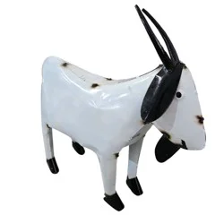 Creative Decor Sourcing Baby Goat Metal Statue