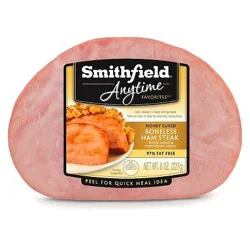 Smithfield Anytime Favorites Honey Cured Boneless Ham Steak, 8 oz