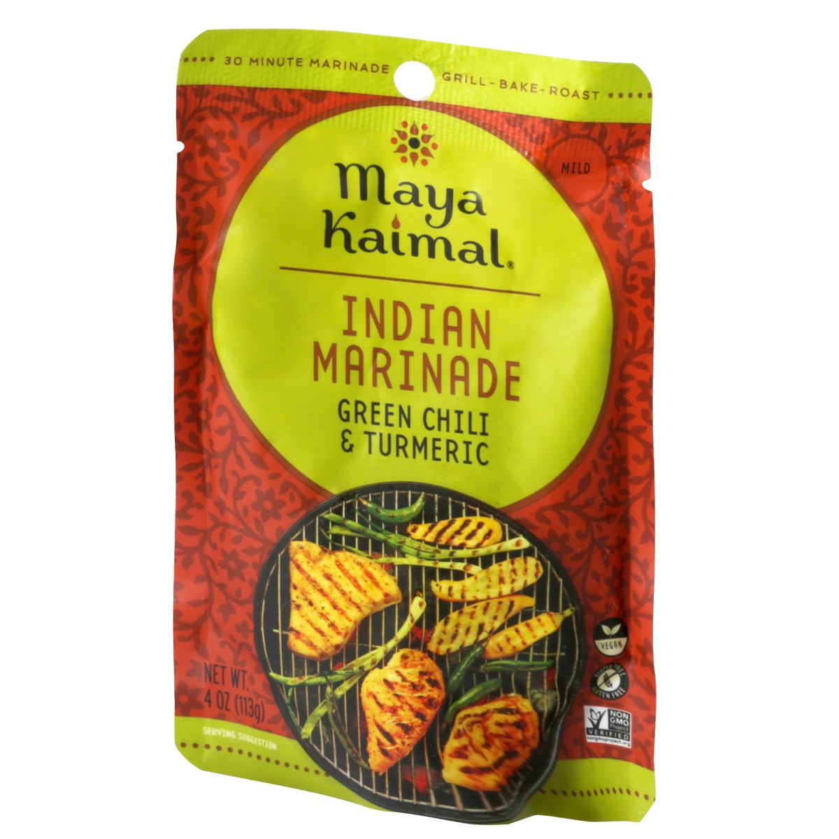 slide 9 of 9, Maya Kaimal Indian Marinade, Green Chili & Turmeric, Mild, 4 oz