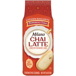 Pepperidge Farm Milano Chai Latte White Chocolate Cookies, 5.6 oz Bag