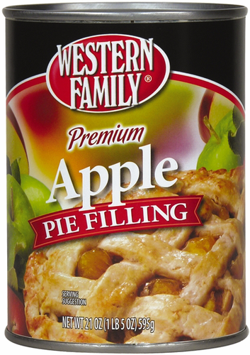 slide 1 of 1, Western Family Premium Apple Pie Filling, 21 oz