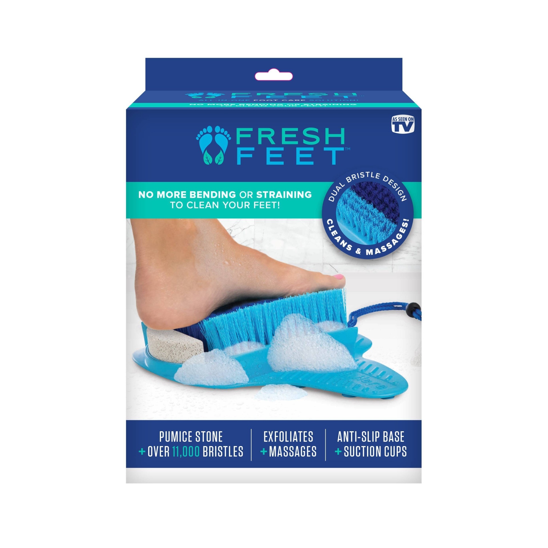 slide 1 of 4, As Seen on TV Fresh Feet Scrubber, 1 ct