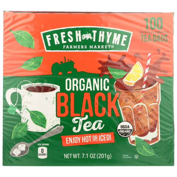 slide 1 of 1, Fresh Thyme Farmers Market Organic Black Tea, 1 ct