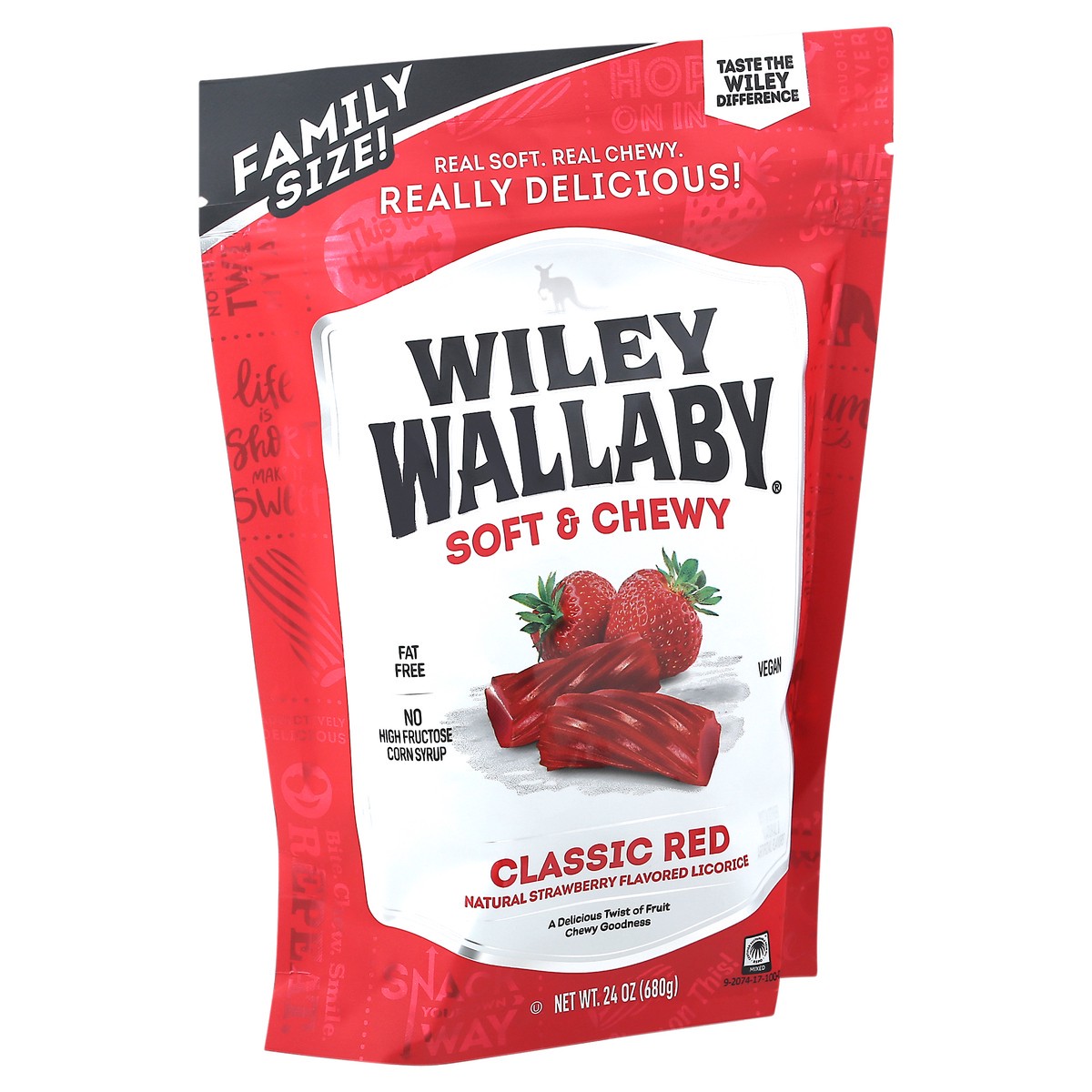 slide 7 of 13, Wiley Wallaby Soft & Chewy Classic Red Licorice, 24 oz