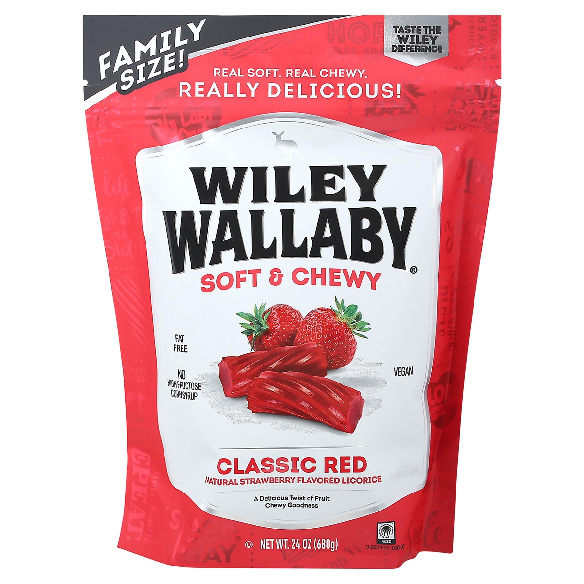 slide 4 of 13, Wiley Wallaby Soft & Chewy Classic Red Licorice, 24 oz