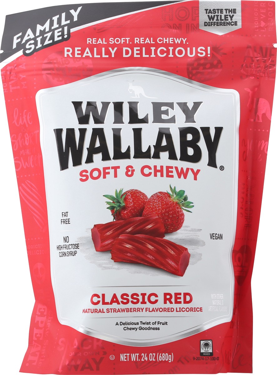 slide 6 of 13, Wiley Wallaby Soft & Chewy Classic Red Licorice, 24 oz