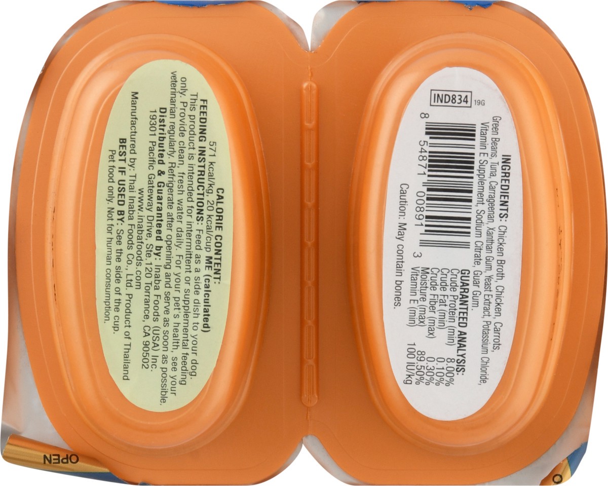 slide 7 of 11, Inaba Twins 2 Packs Chicken With Vegetables & Tuna Recipe Side Dish For Dogs 2 ea Pack, 2 ct