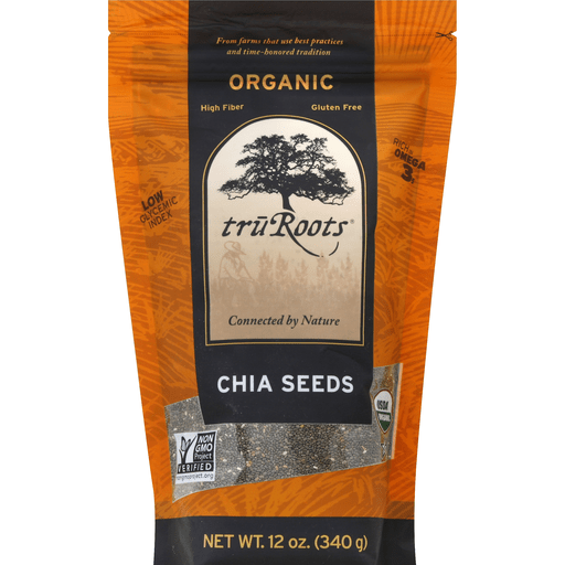 slide 2 of 2, truRoots Organic Chia Seeds, 12 oz