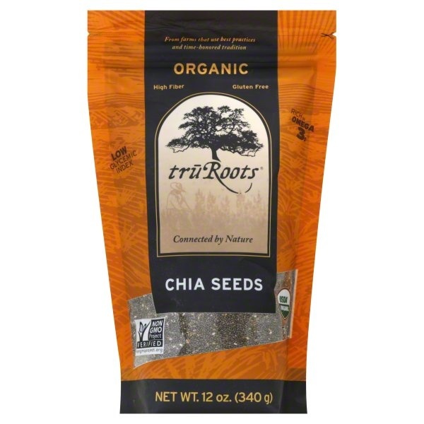 slide 1 of 2, truRoots Organic Chia Seeds, 12 oz