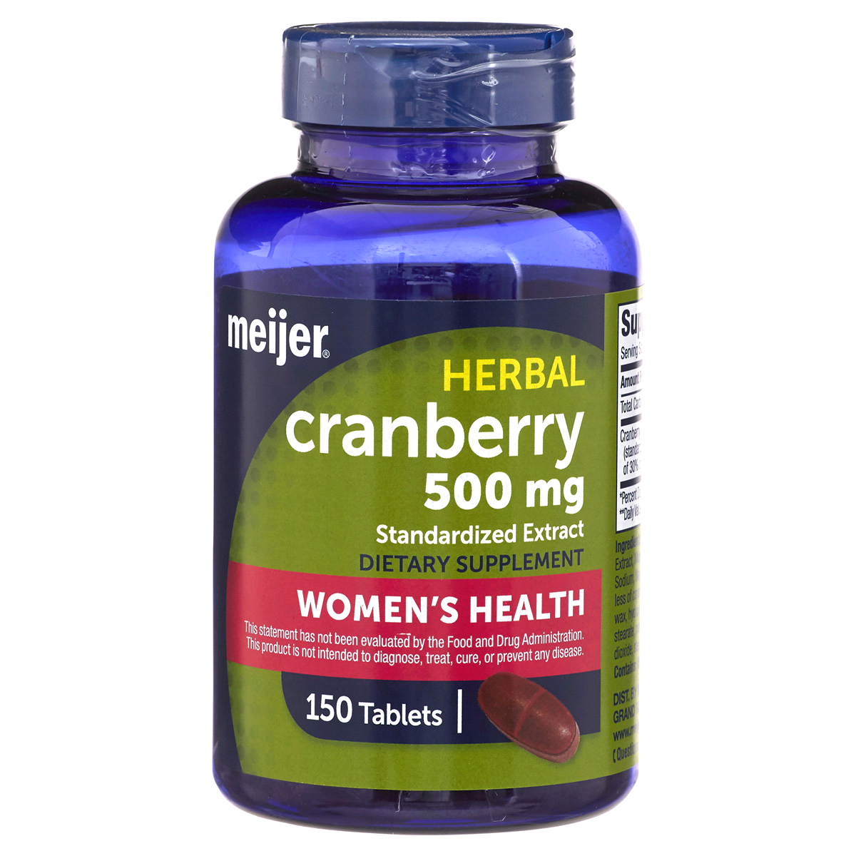 slide 1 of 1, Meijer Cranberry 500 mg, 150 ct