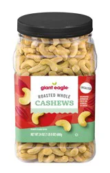 Ge Rstd No Salt Whole Cashews