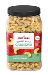 Ge Rstd No Salt Whole Cashews
