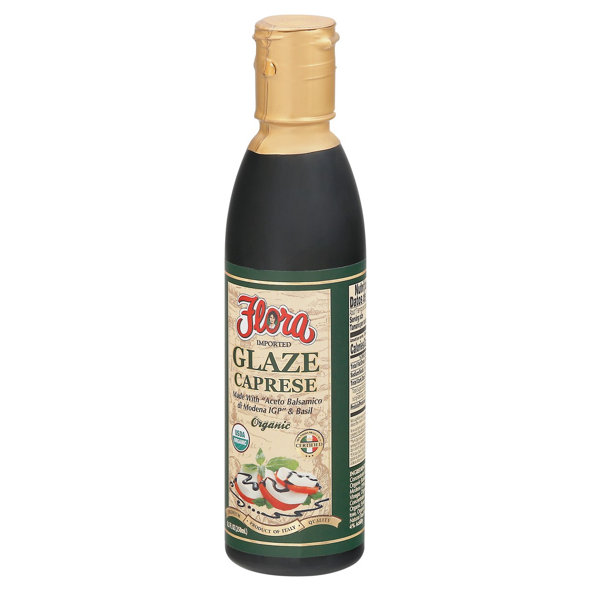 slide 12 of 12, Flora Organic Caprese Glaze 8.5 fl oz, 8.5 fl oz