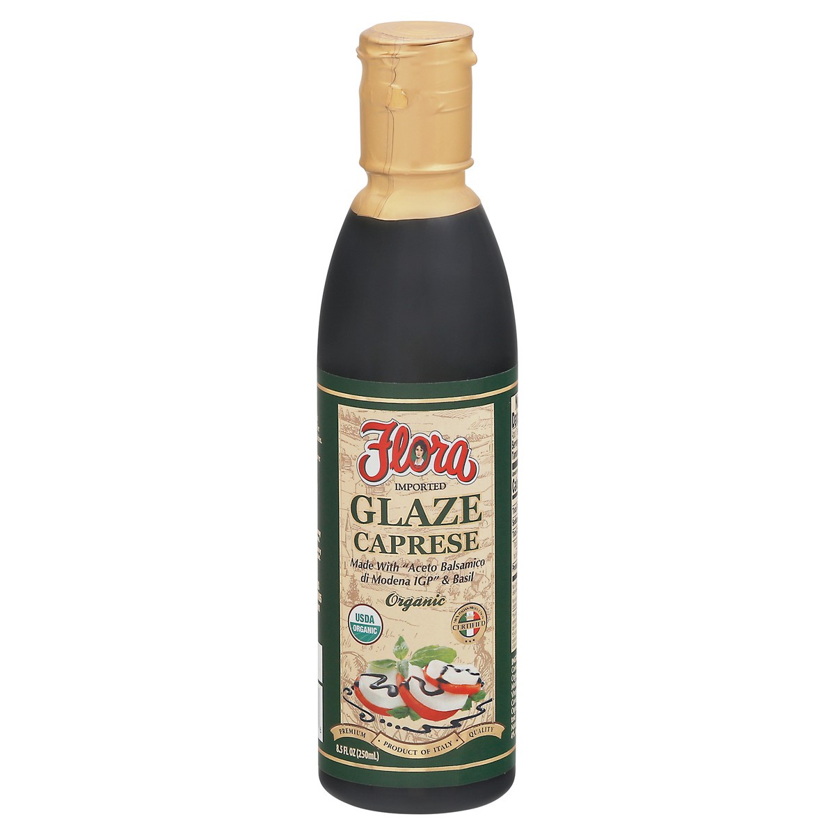 slide 1 of 12, Flora Organic Caprese Glaze 8.5 fl oz, 8.5 fl oz