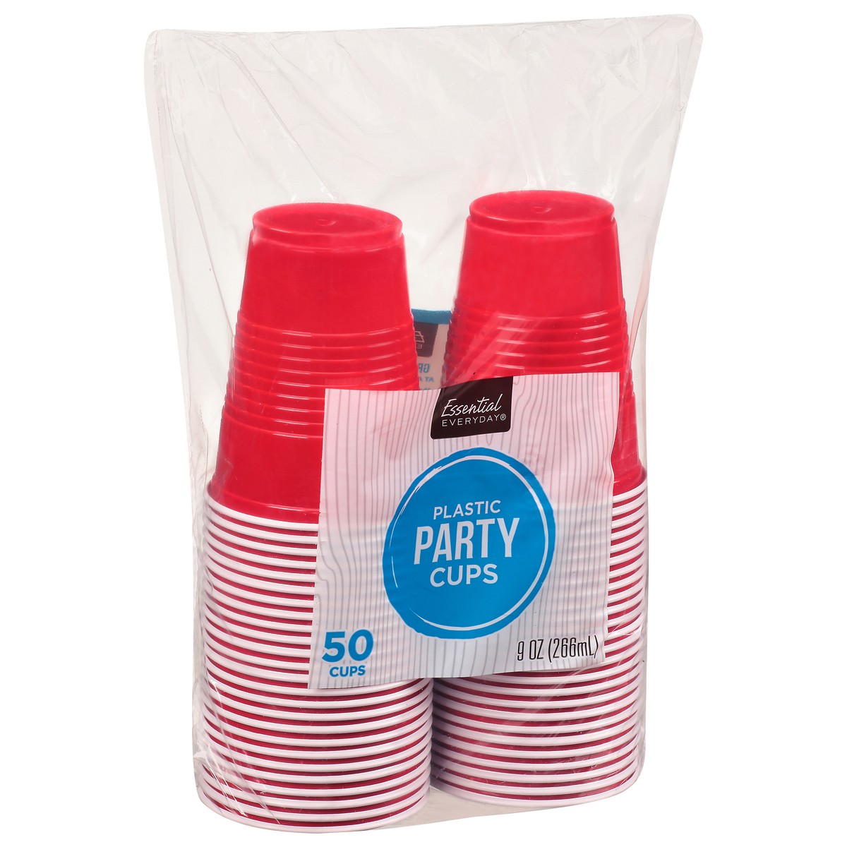 slide 8 of 12, Essential Everyday 9 Ounce Plastic Party Cups 50 ea, 50 ct