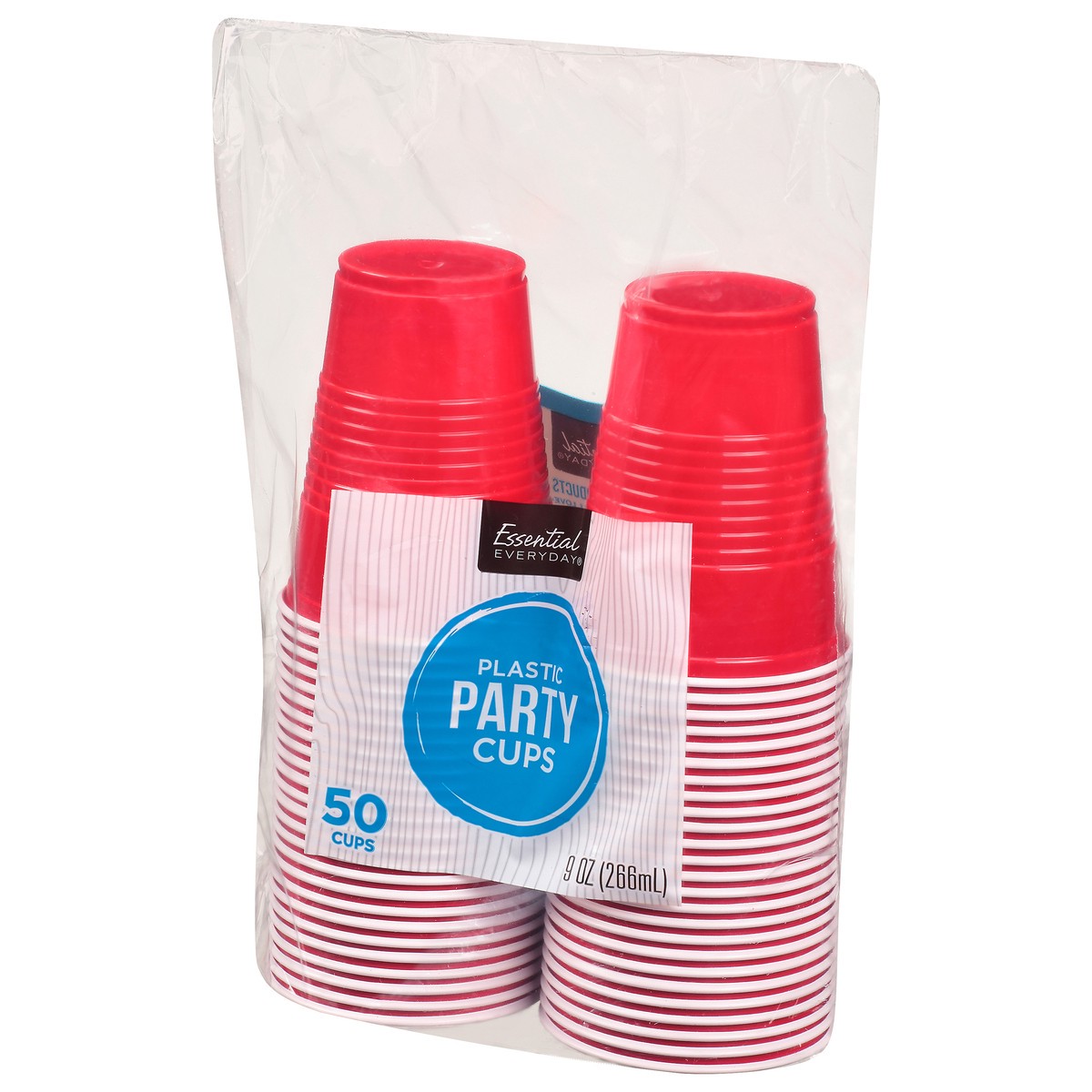 slide 3 of 12, Essential Everyday 9 Ounce Plastic Party Cups 50 ea, 50 ct