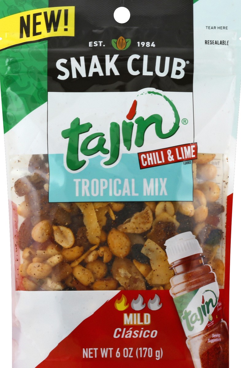 slide 5 of 6, Snak Club Tajin Tropical Mix, 6 oz