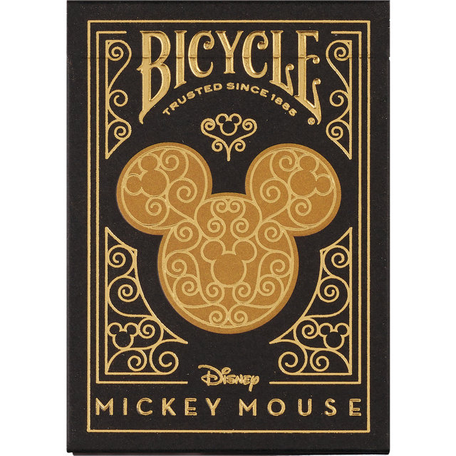 slide 1 of 1, Bicycle Disney Play Card Mickey Gold, 1 ct