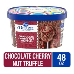 Kroger Deluxe Chocolate Cherry Nut Truffle Ice Cream