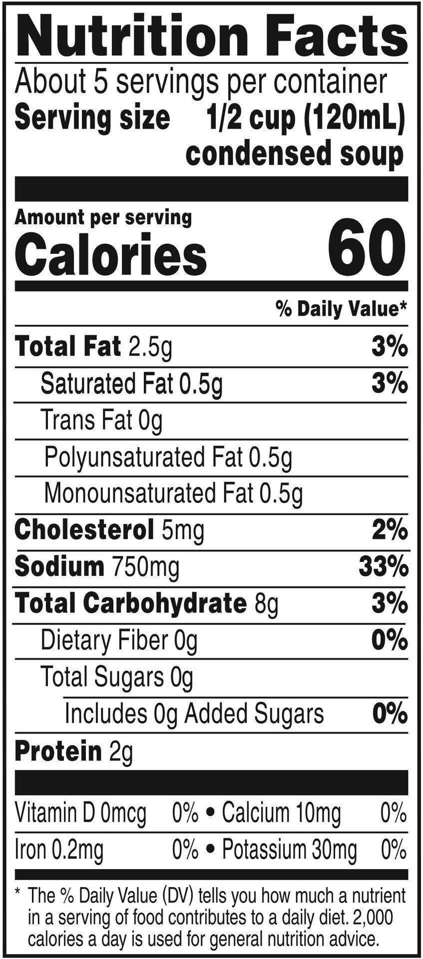 slide 2 of 5, Campbell's Condensed 98% Fat Free Cream of Chicken Soup, 22.6 oz Family Size Can, 22.6 oz