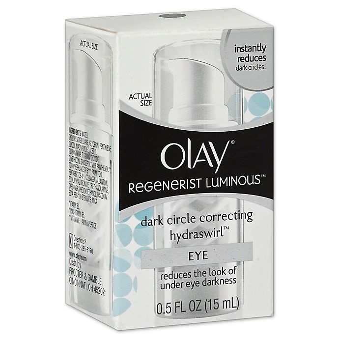 slide 1 of 1, Olay Regenerist Luminous Dark Circle Correcting HyrdaSwirl Eye Cream, 0.5 oz