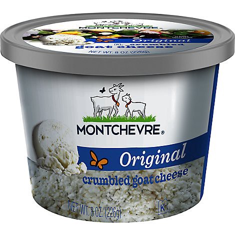 slide 1 of 1, Montchevre Plain Goat Cheese Crumbles 8 oz, 8 oz