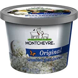 Montchevre Plain Goat Cheese Crumbles 8 oz