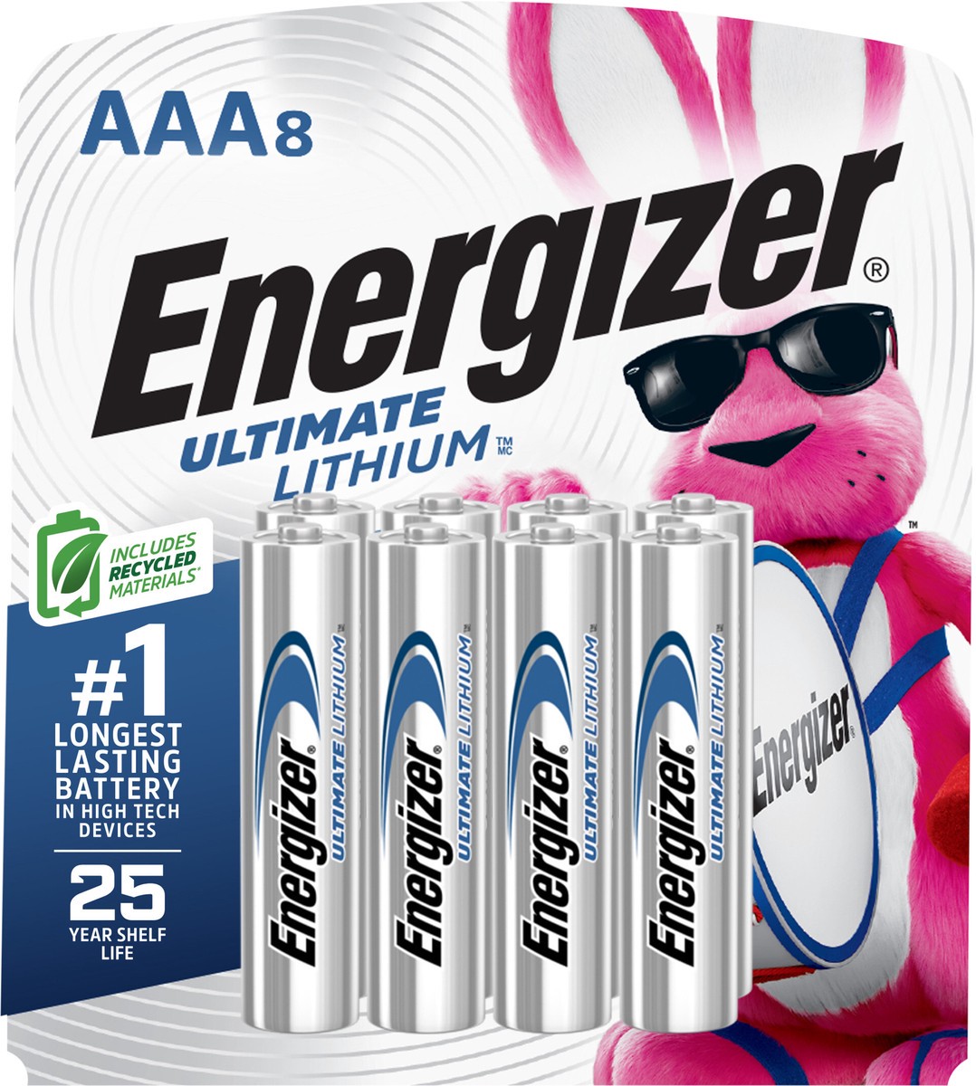 slide 3 of 3, Energizer Ultimate Lithium AAA Batteries (8 Pack), Lithium Triple A Batteries, 8 ct