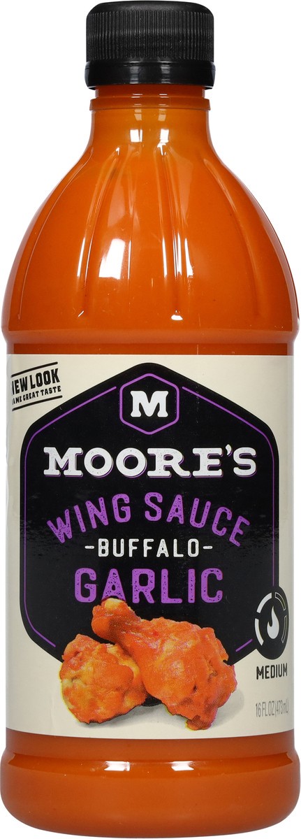 slide 4 of 9, Moore's Buffalo Garlic Wing Sauce - 16 oz, 16 oz